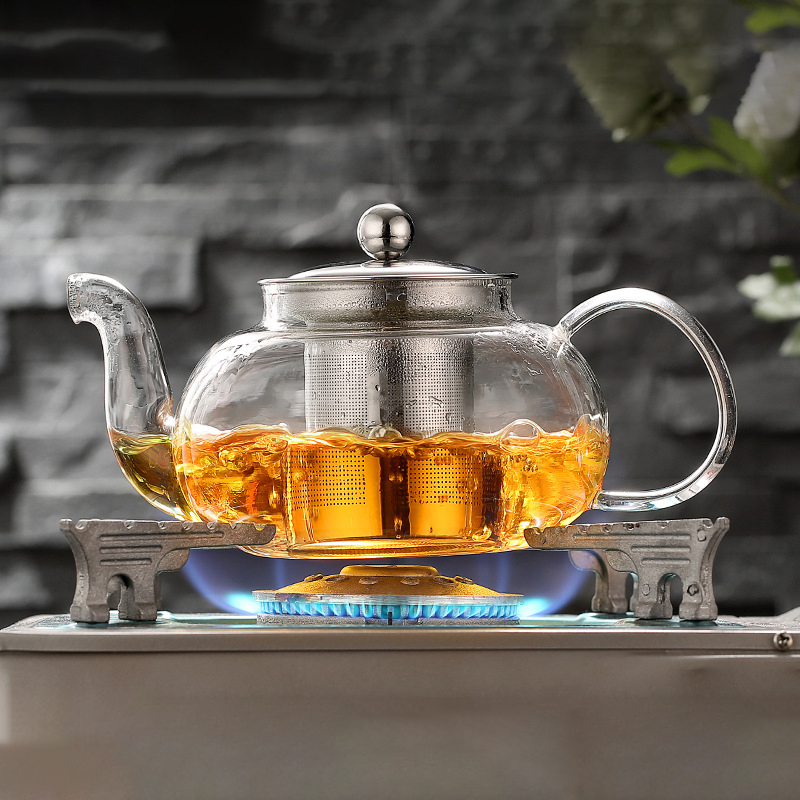 Coffee Tea And Sugar Canister Set - 600/800 мл термостойкий стеклянный чайник, Цветочный