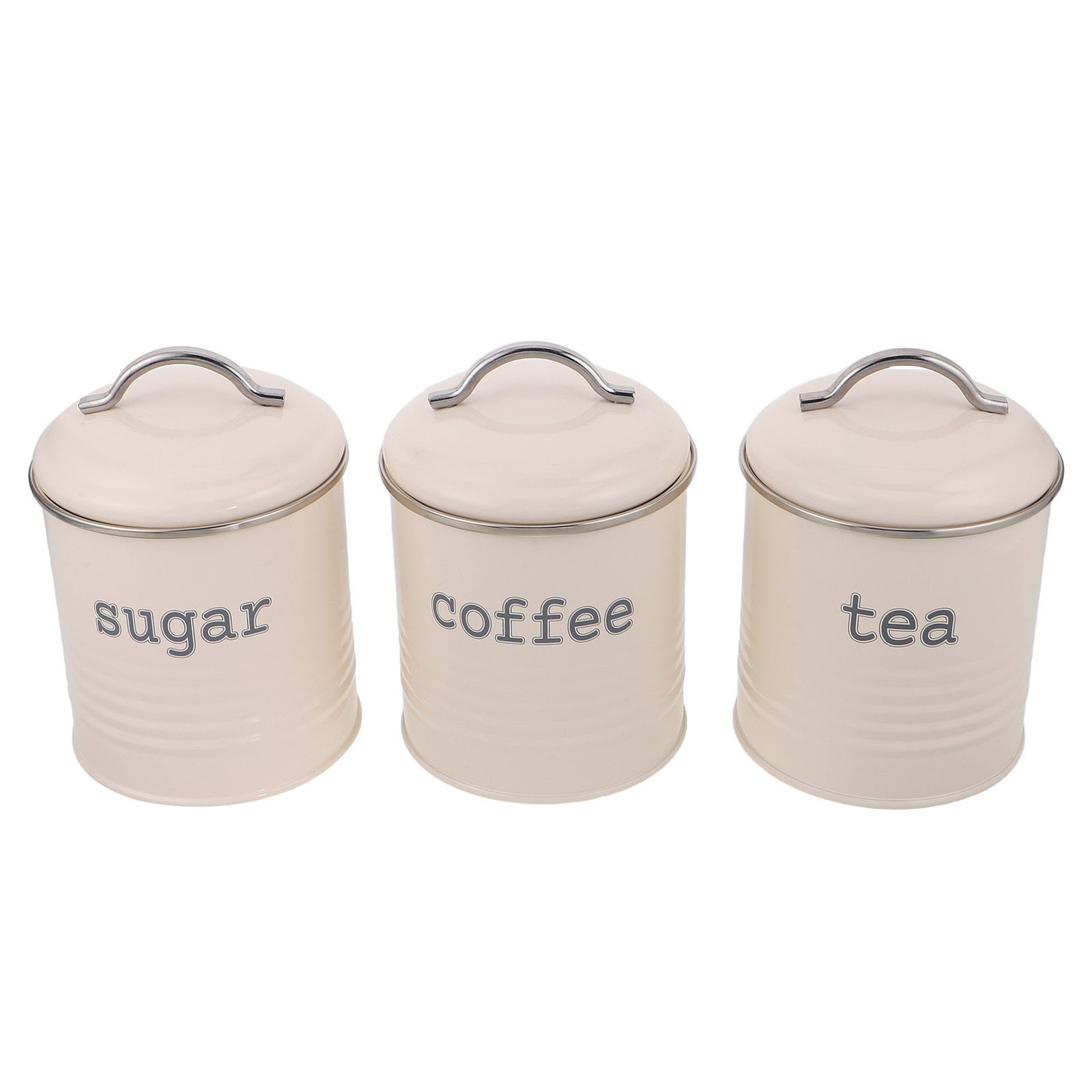 Coffee Tea And Sugar Canister Set - Набор из 3 герметичных контейнеров для
