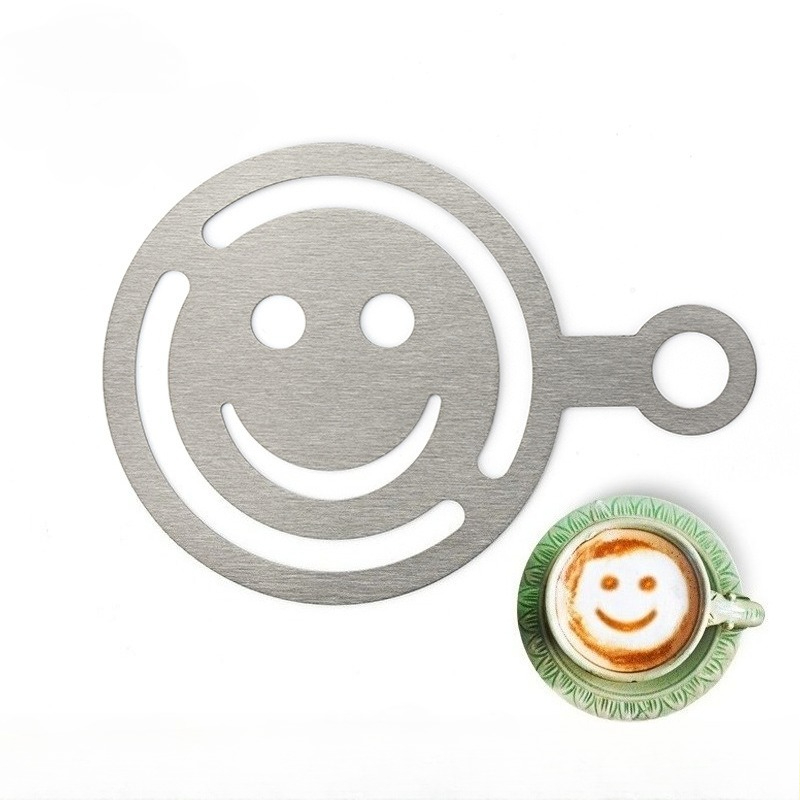 Coffee Stencil Art - Трафарет для латте-арта из нержавеющей стали,