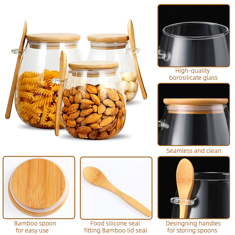 Герметичная стеклянная банка 3 – обзор и цена Coffee Tea And Sugar Canister Set