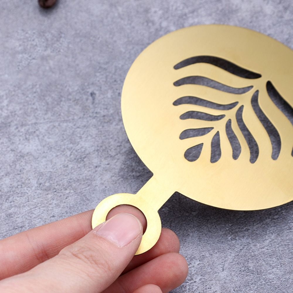 4 шт. многоразовых трафаретов  – обзор и цена Coffee Stencil Art