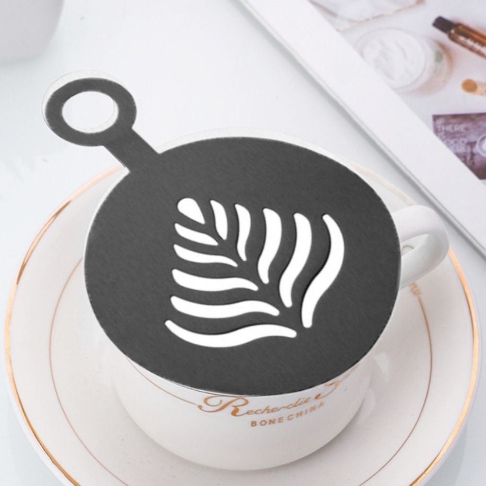 4 шт. многоразовых трафаретов  – обзор и цена Coffee Stencil Art