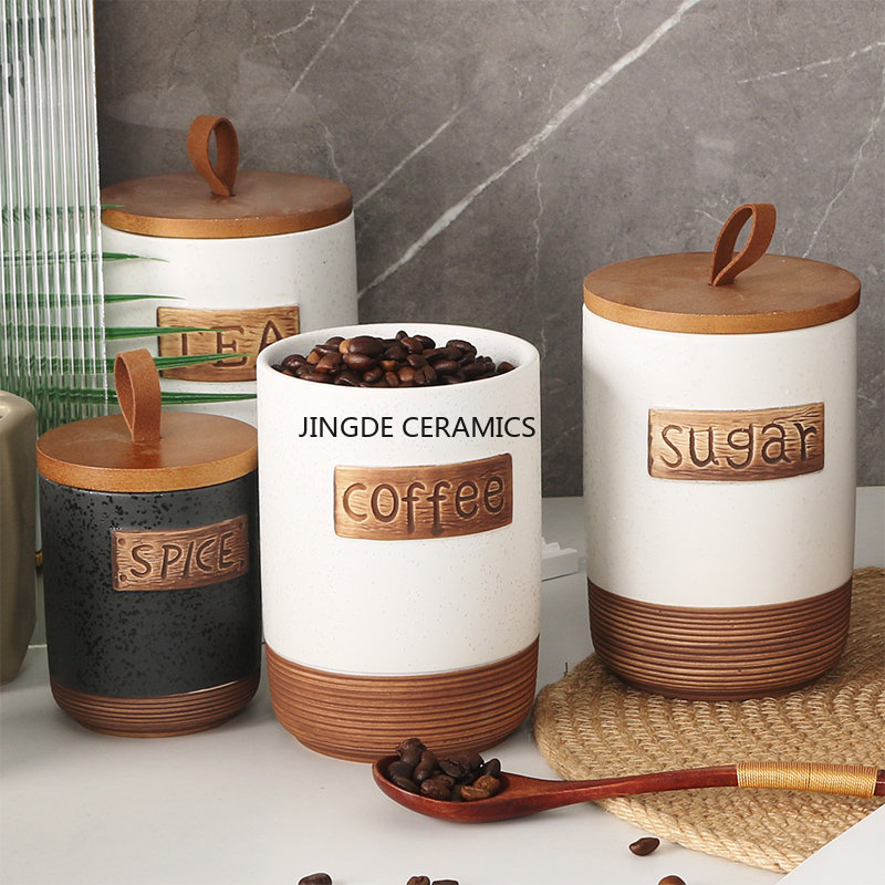 1 шт., керамическая герметична – обзор и цена Coffee Tea And Sugar Canister Set