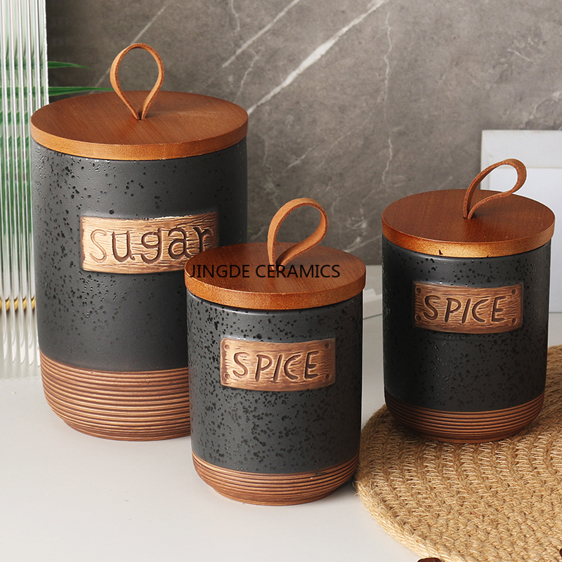 1 шт., керамическая герметична – обзор и цена Coffee Tea And Sugar Canister Set