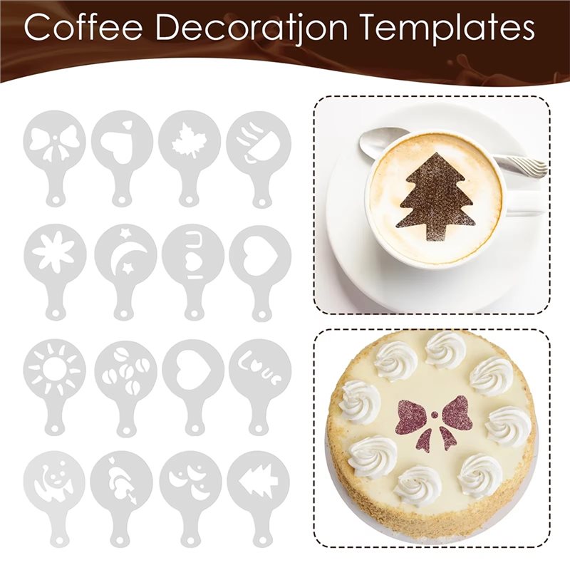 ABMH-Универсальный набор для л – обзор и цена Coffee Stencil Art