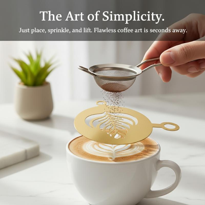 Набор из 4 трафаретов для кофе – обзор и цена Coffee Stencil Art
