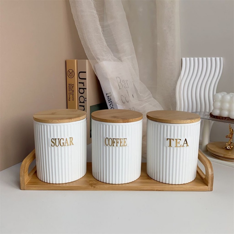 Набор из 3-х предметов, европе – обзор и цена Coffee Tea And Sugar Canister Set