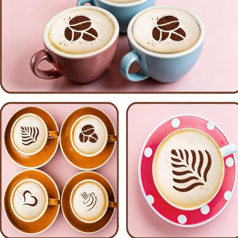 Набор из 4 шт. трафаретов для  – обзор и цена Coffee Stencil Art