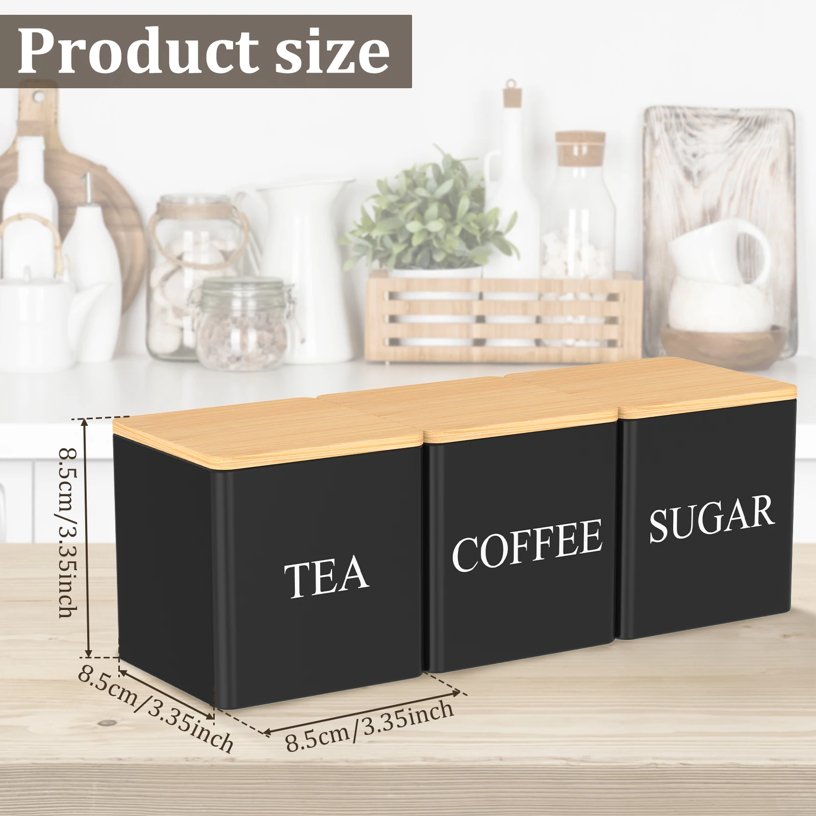Набор из 3-х герметичных банок – обзор и цена Coffee Tea And Sugar Canister Set