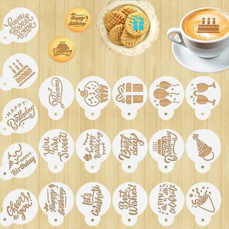 Профессиональный набор трафаре – обзор и цена Coffee Stencil Art