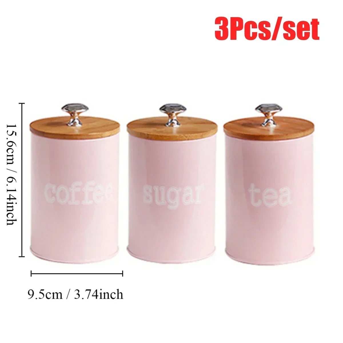 3 шт./компл., банка для хранен – обзор и цена Coffee Tea And Sugar Canister Set