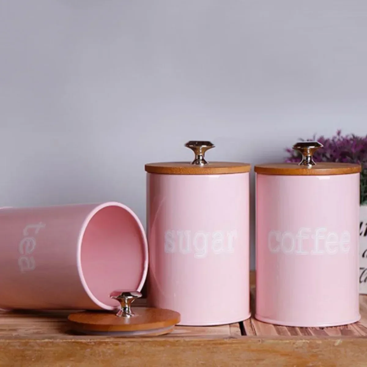 3 шт./компл., банка для хранен – обзор и цена Coffee Tea And Sugar Canister Set