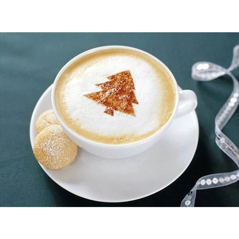 16 шт. трафареты для кофе, инс – обзор и цена Coffee Stencil Art