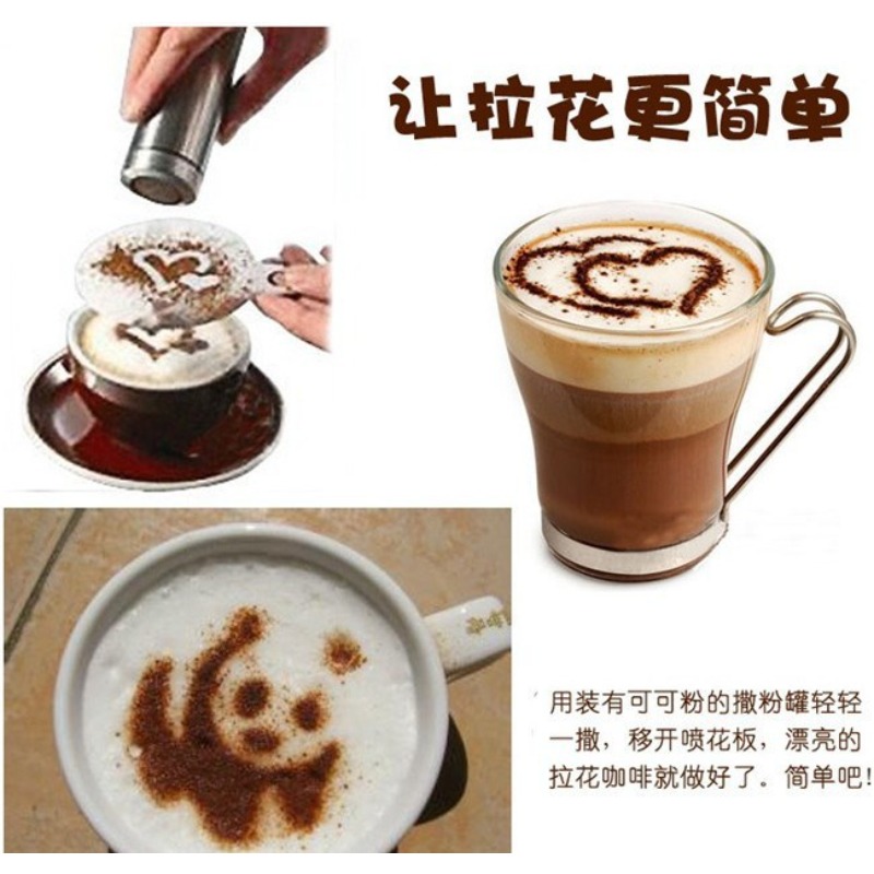 16 шт. трафареты для кофе, инс – обзор и цена Coffee Stencil Art