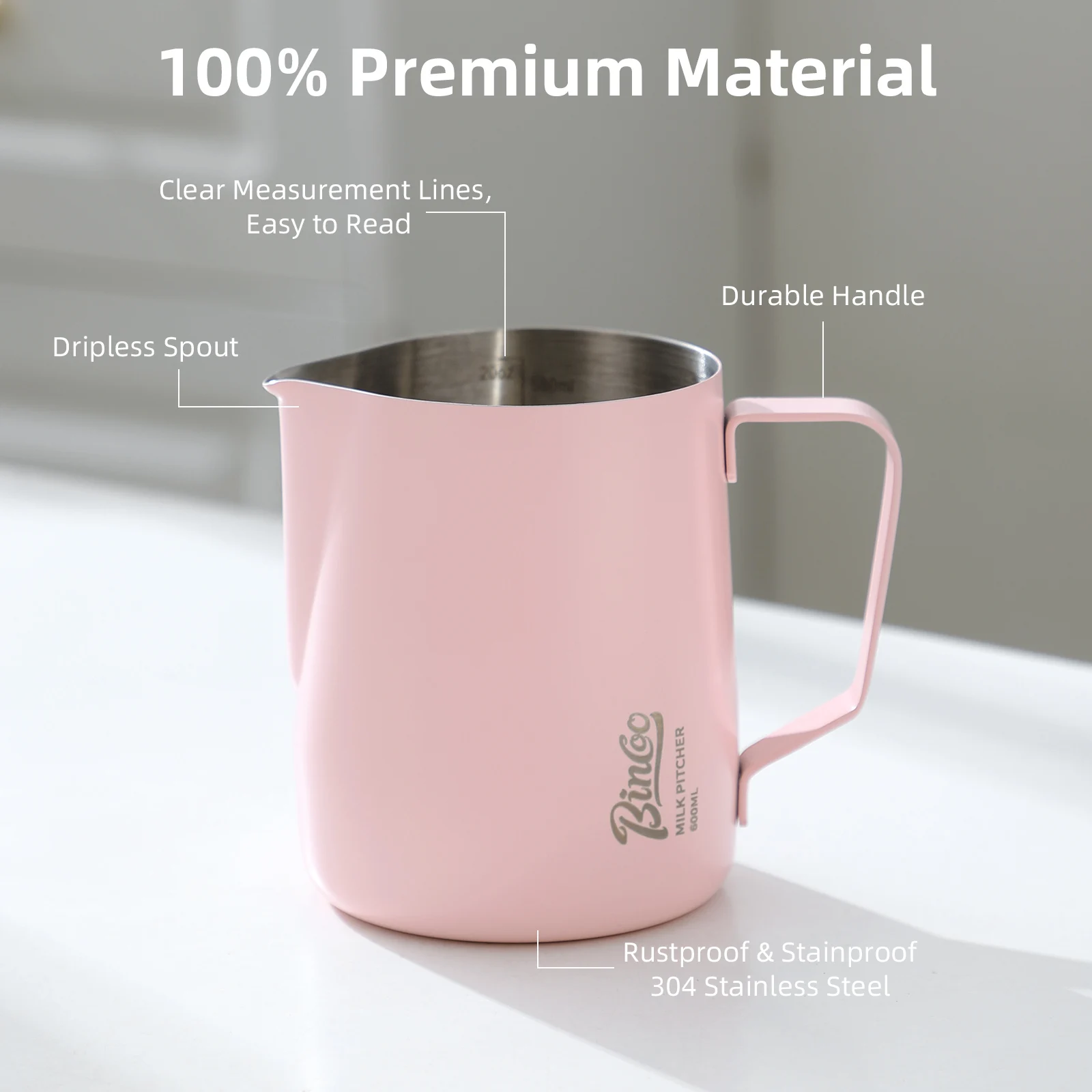 BINCOO 350/600 мл кувшин для в – обзор и цена Barista Milk Jug